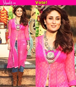 Kareena Kapoor Khan Slit Kurti With Jeans designs 2019