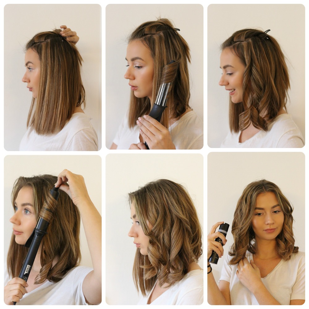 Cute Short Hairstyle for School Waves DIY