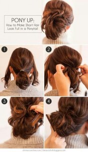 Cute Ponytail Hairstyle for Short Hair For School 2017 2018