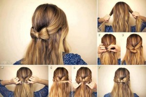 Pretty Bow Hairstyles For School