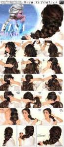 Pretty Elsa braid Hairstyles For School