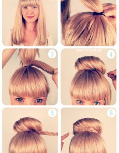 Pretty Ballerina Bun Hairstyle For School