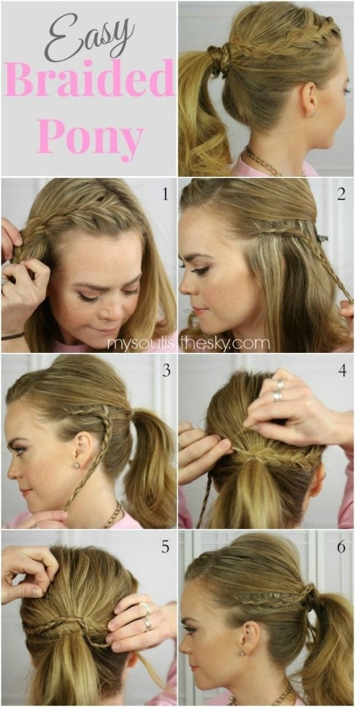 Braided Ponytail Pretty Hairstyles For School 