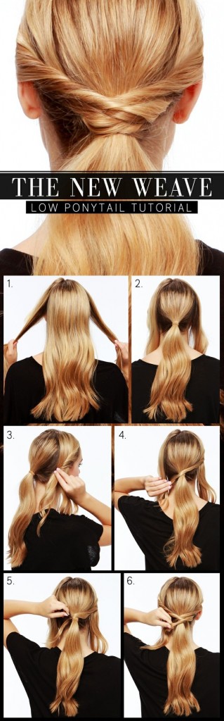 Low ponytail Pretty Hairstyles For School 