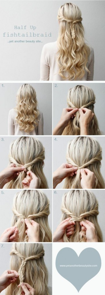Fishtail Pretty Hairstyles For School 
