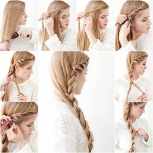 Pretty side braid Hairstyles For School