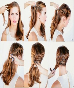 Pretty side braid Hairstyles For School