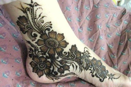 Wedding Henna Designs for Bridals Feet