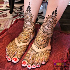 Wedding Henna Designs for Bridals Feet