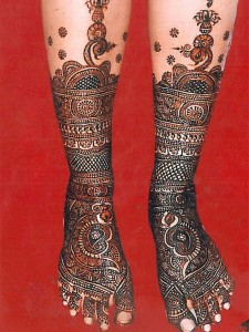 Wedding Henna Designs for Bridals Feet