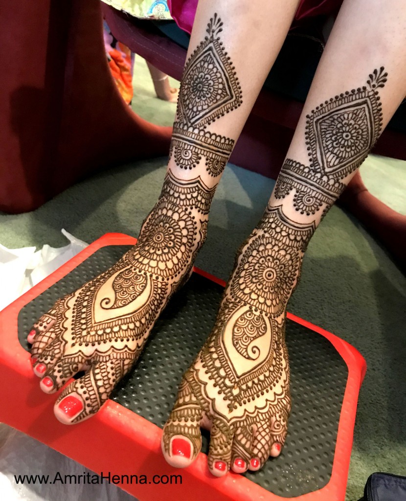 Wedding Henna Designs for Bridals Feet