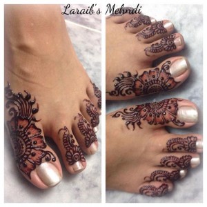 Wedding Henna Designs for Bridals Feet