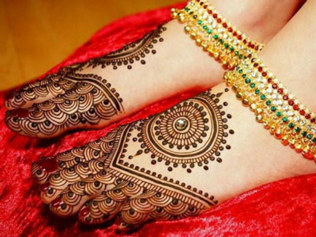 Wedding Henna Designs for Bridals Feet