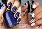 Striped DIY Nail Art Designs