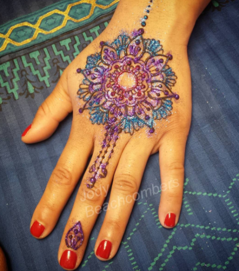 Easy Round DesignGol Tikka Mehndi for Hands 2018