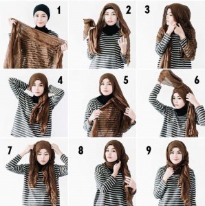 Modern Hijab Styles Step by Step Tutorials