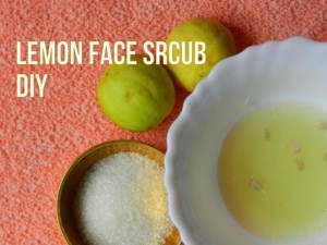 DIY Face Scrub Lemon and Sugar