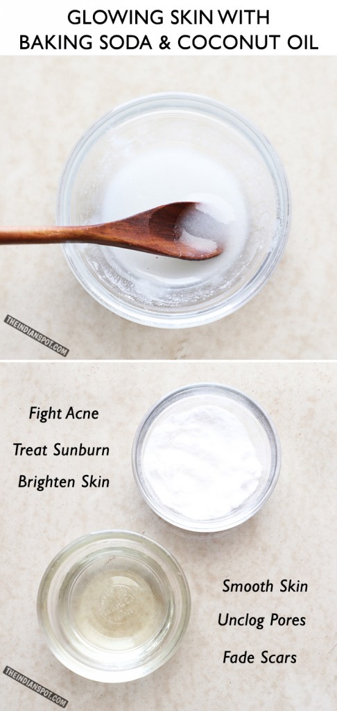  DIY Face Scrub Coconut and Baking Soda 