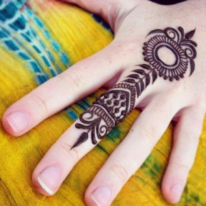 Simple and Easy Mehndi Design for Fingers