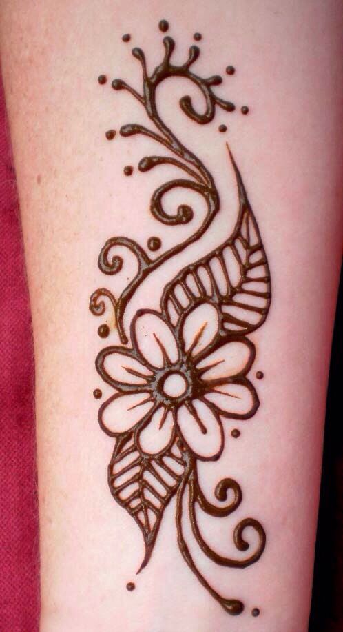 Easy Mehndi Design for Arm