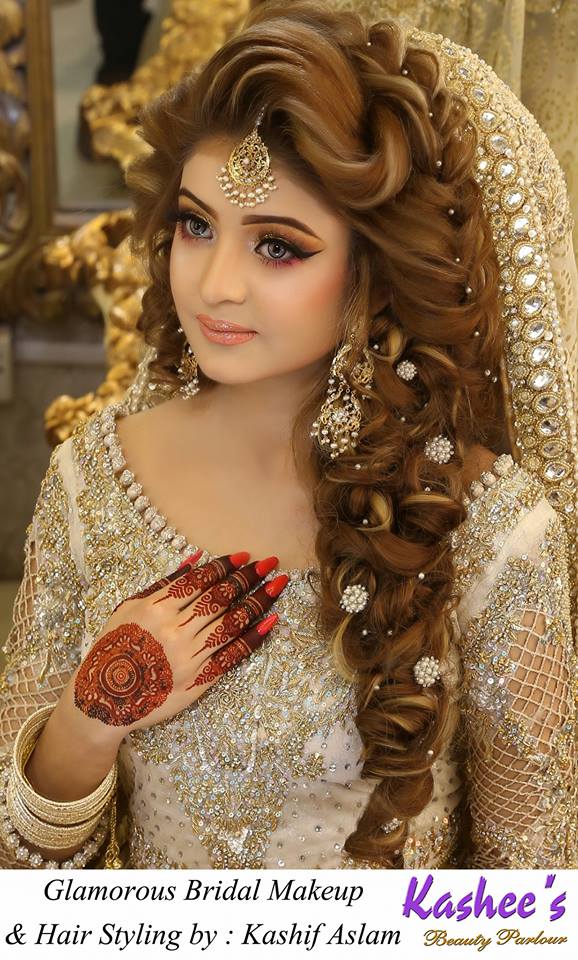 New Pakistani Bridal Hairstyles for Weddings