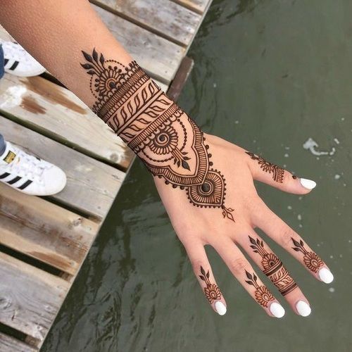 Simple Mehndi Designs for Hands