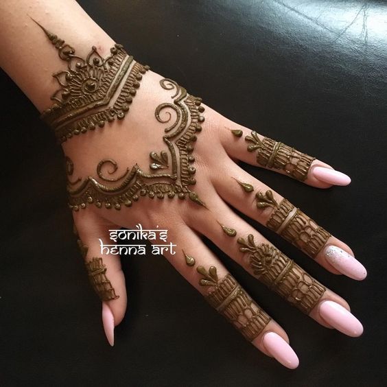 Simple Mehndi Designs for Hands