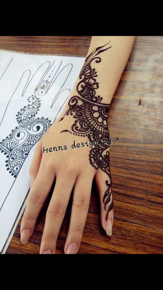 Simple Mehndi Designs for Hands