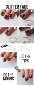 Easy Glitter Nail Art Designs Step by Step at Home