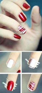 Easy Striped Nail Art Designs Step by Step at Home