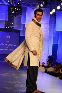 Pakistani Sherwani Designs in Off white Color