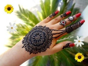 Round Arabic Mehndi Designs