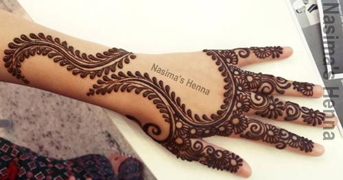 Bold & Thick Arabic Mehndi Designs