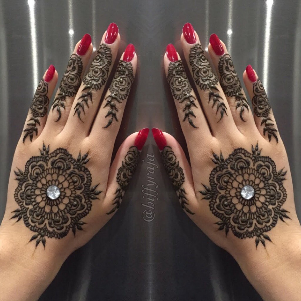 Round Arabic Mehndi Designs