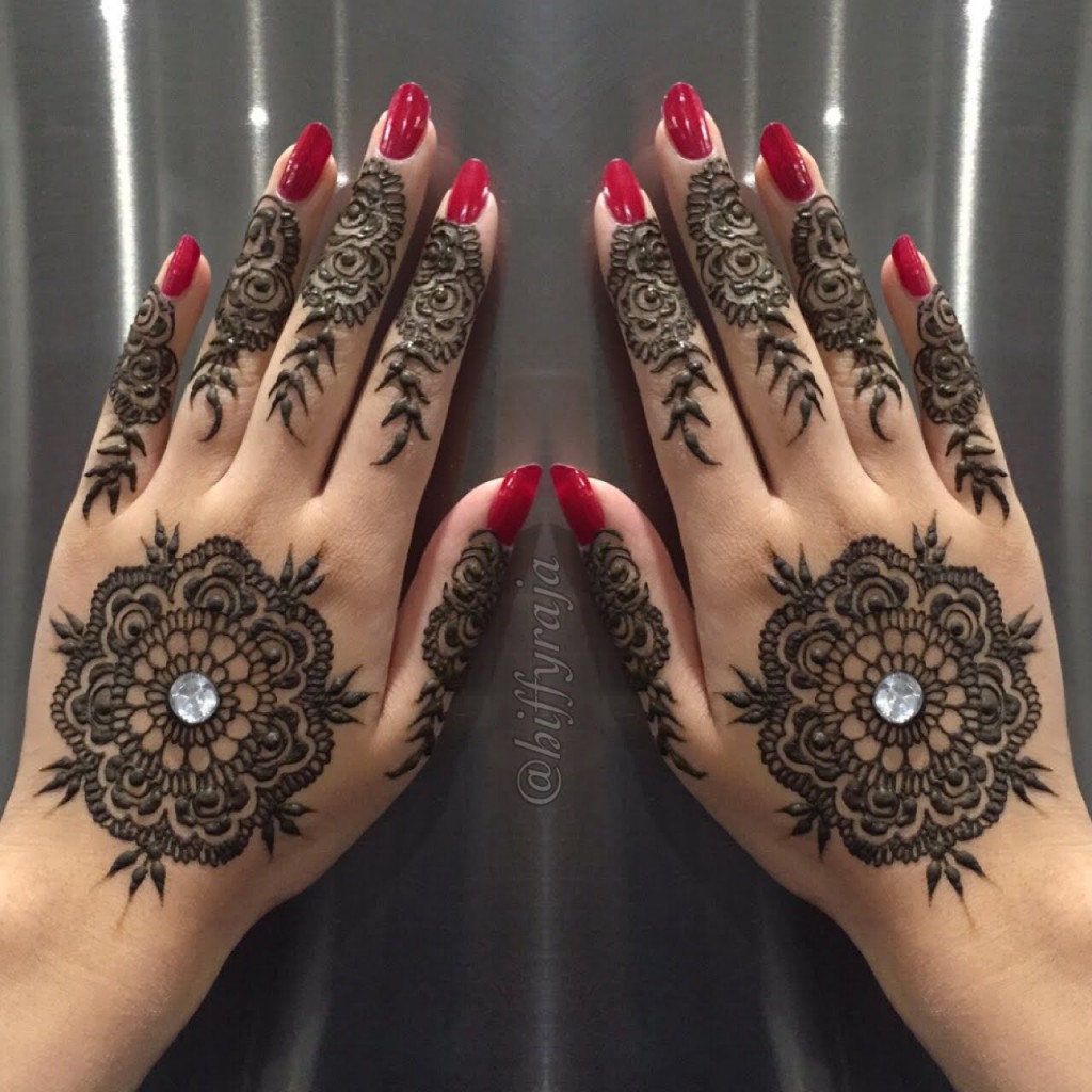 Round Arabic Mehndi Designs