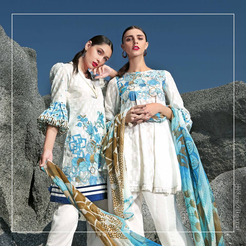 Lawn Dresses Stitching Designs Pakistani for Sleeves