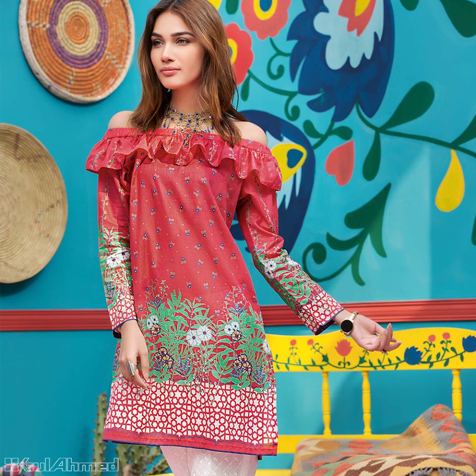 Lawn Dresses Stitching Designs Pakistani for Neckline