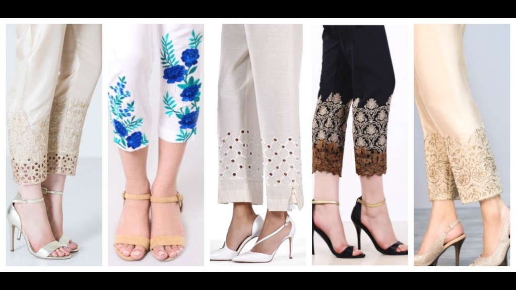 Straight Trouser Designs 2018 In Pakistan