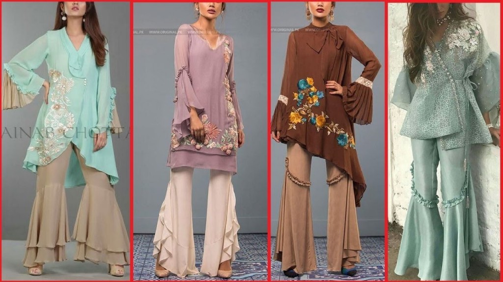 Sharara Trouser Designs 2018 In Pakistan