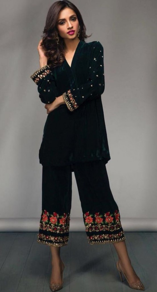 Wide Length Trouser Designs 2018 In Pakistan