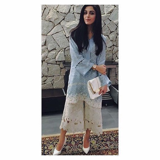 Wide Length Trouser Designs 2018 In Pakistan