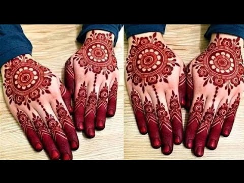 gol tikki mehndi design back hand