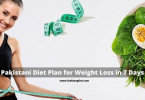 Pakistani Diet Plan for Weight Loss in 7 Days